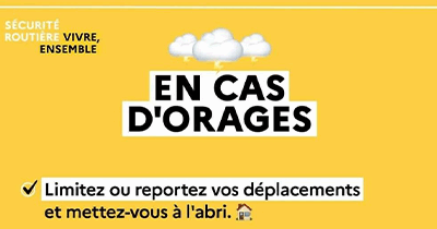 MÉTÉO : Vigilance jaune orage et pluies inondations