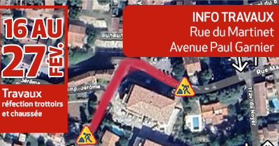 AMÉNAGEMENT DU TERRITOIRE : Rue du Martinet et avenue Paul Garnier