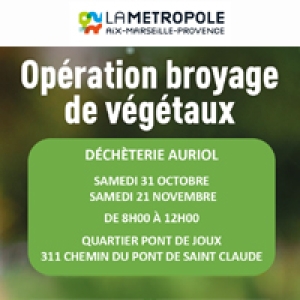 Opération broyage des végétaux