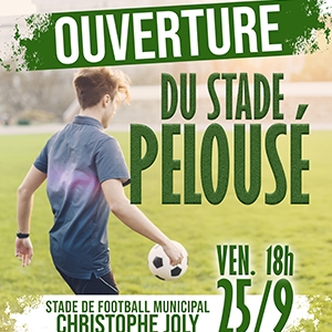Ouverture du stade pelousé